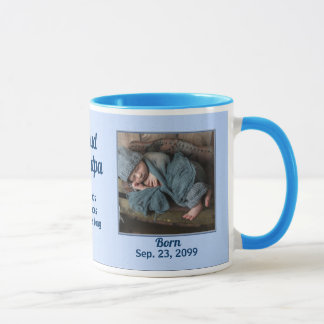 Taza Orgulloso Recién nacido Azul foto