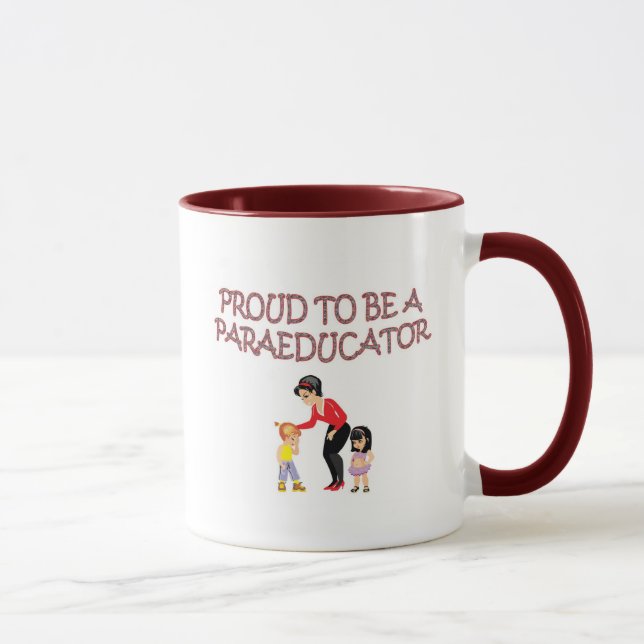 TAZA ORGULLOSO SER A PARAEDUCATOR (Derecha)
