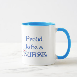 Taza Orgulloso ser una enfermera/con el casquillo