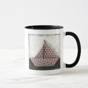 Taza Origami Sailboat en papel de diseño estrella