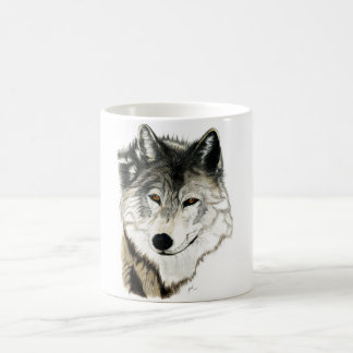Taza original del arte del lobo