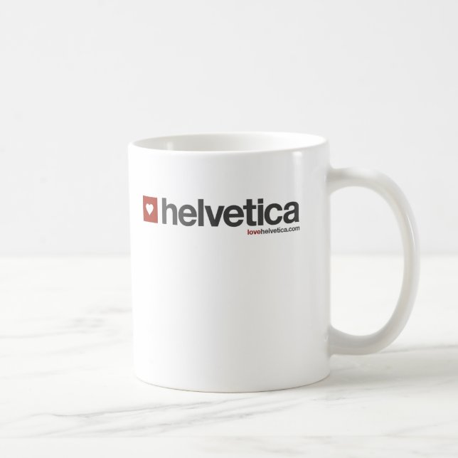 Taza original del logotipo de LoveHelvetica (Derecha)