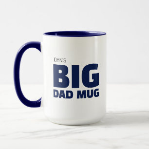 Taza Original Genial Navy Azul Nombre Personalizad