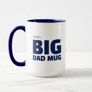 Taza Original Genial Navy Azul Nombre Personalizad
