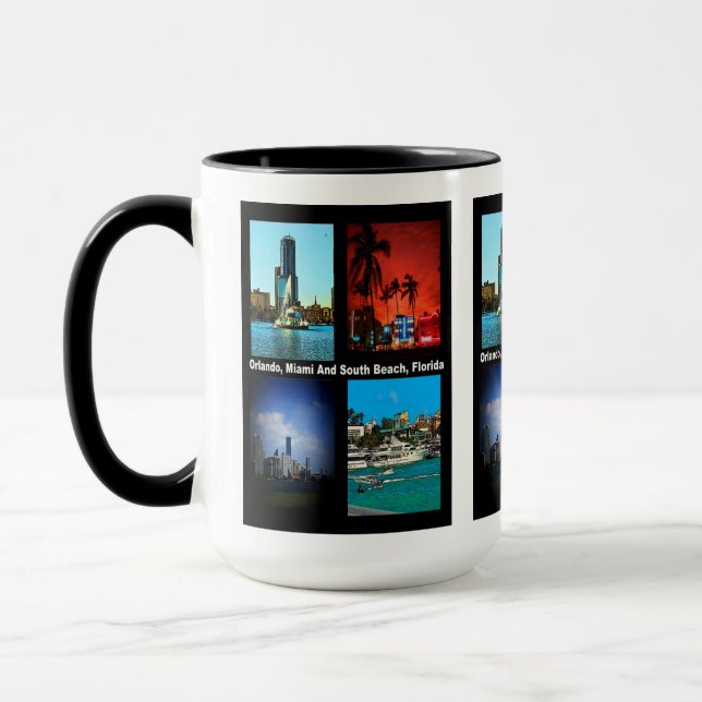 Taza Orlando, Miami, South Beach Collage (Izquierda)