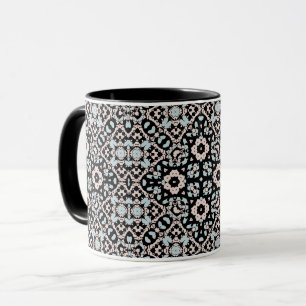 Taza Ornamental árabe marroquí retro vintage sin fisura