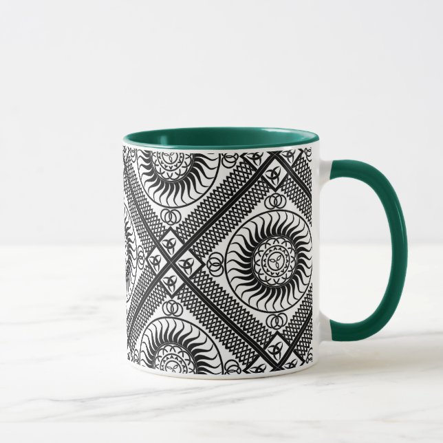 Taza ornamento celta diagonal (Derecha)
