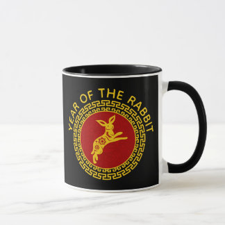 Taza Ornamento chino de Año Nuevo de conejo