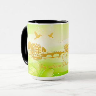 Taza Oro Amsterdam Soñador Minimalista Romántico