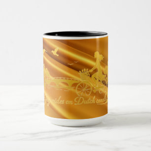 Taza Oro Amsterdam Soñador Minimalista Romántico