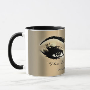 Taza Oro de EyesSepia del estudio del maquillaje de la