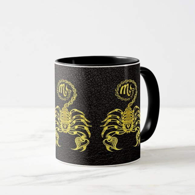 Taza Oro Escorpio en Cuero (Anverso derecho)