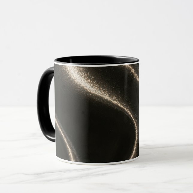 Taza Oro Negro Brillo (Anverso izquierdo)