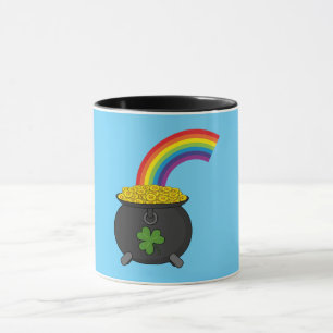 Taza Oro Personalizado arcoiris