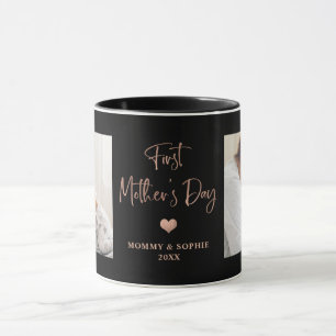 Taza Oro rosa  Foto del primer día de la madre
