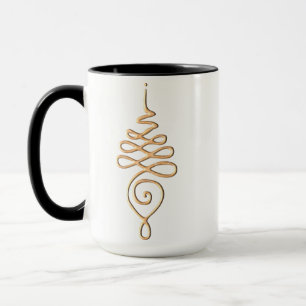 Taza Oro Unalome 