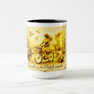 Taza OroAmsterdam Artístico Minimalista Flotante y Oscu