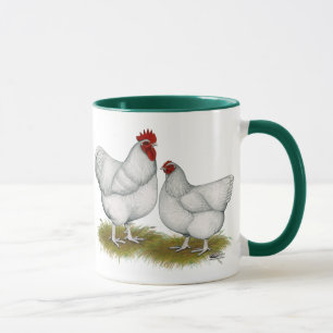 Taza Orpington: Pares blancos