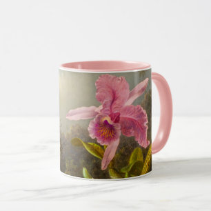Taza Orquídea con dos Hummingbirds Heade