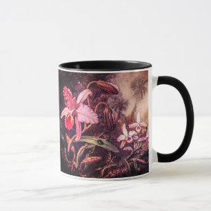 Taza Orquídea y escarabajo