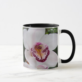Taza Orquídeas Blancas Hermosas Flores Tropicales