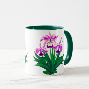 Taza Orquídeas silvestres - Orquídeas y follaje púrpura