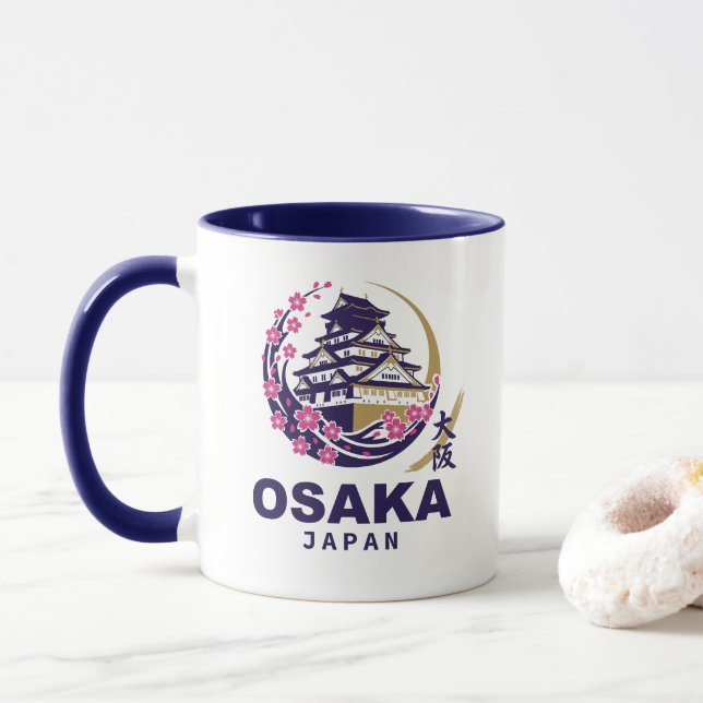 Taza Osaka Japan Cherry Blossoms (Con donut)