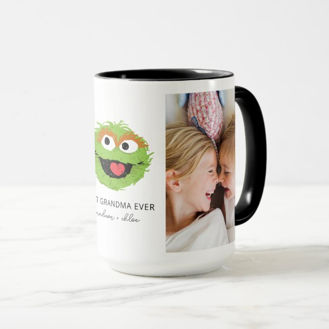 Taza Oscar el Grouch | Mejor abuelo - Foto (Anverso derecho)