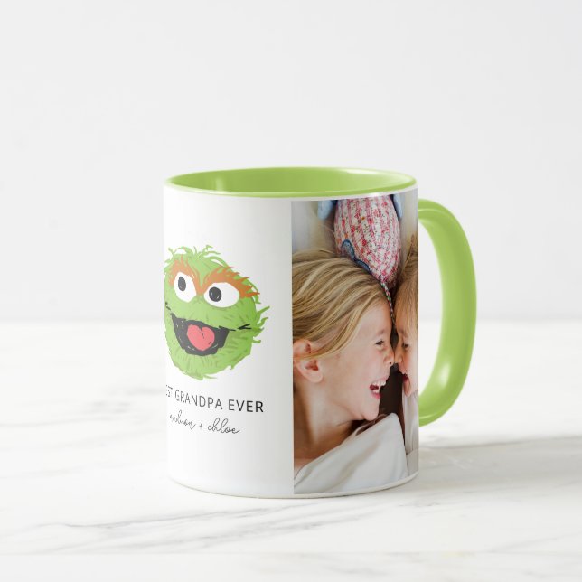 Taza Oscar el Grouch | Mejor abuelo - Foto (Anverso derecho)