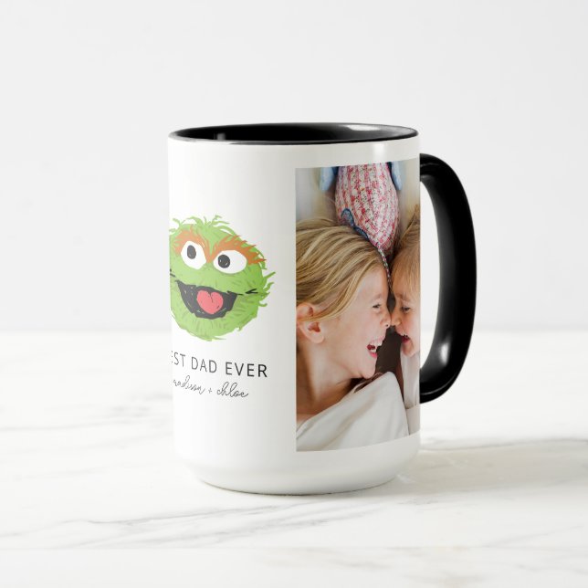 Taza Oscar el Grouch | Mejor papá - Foto (Anverso derecho)