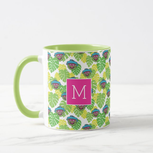Taza Oscar el Gruñón | Patrón Tropical (Izquierda)