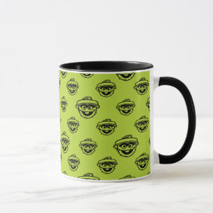 Taza Oscar el patrón verde de grupo