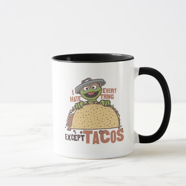 Taza Oscar I Odio Todo Excepto Los Tacos (Derecha)