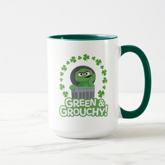 Taza Oscar | ¡Verde y Grouchy! (Derecha)