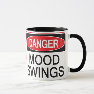 Taza oscilación de humor del peligro