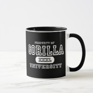 Taza Oscuridad de la universidad del gorila