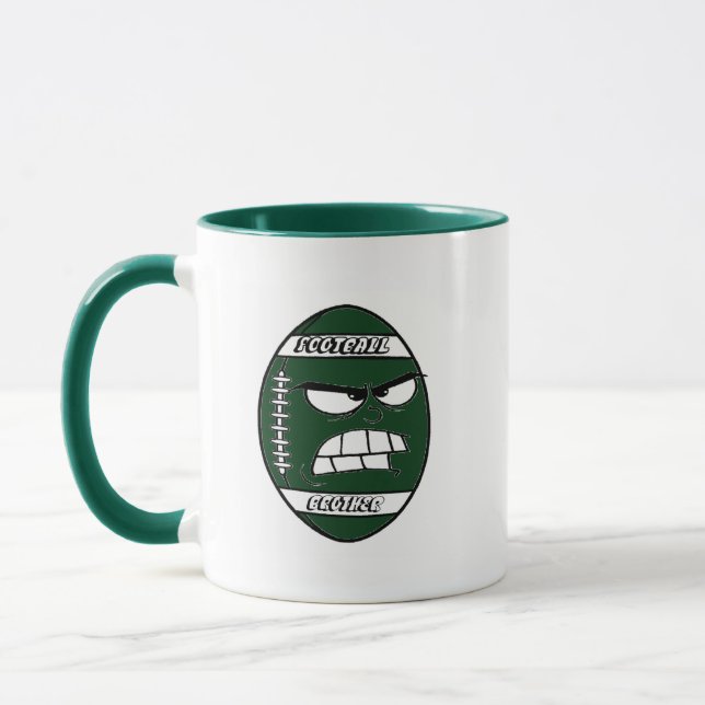 Taza Oscuro trapo verde de fútbol para tu hermano (Izquierda)