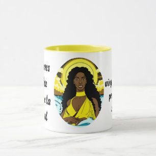 Taza Oshun virgen morena de la Caridad