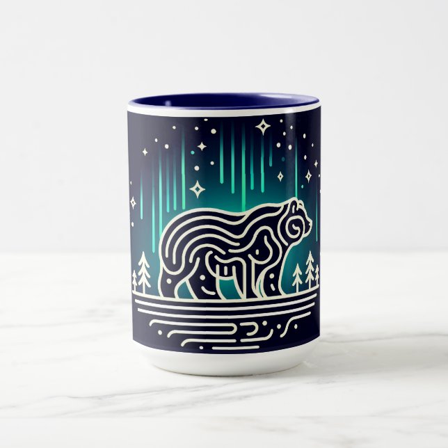 Taza Oso Bajo Las Luces De Aurora (Centro)