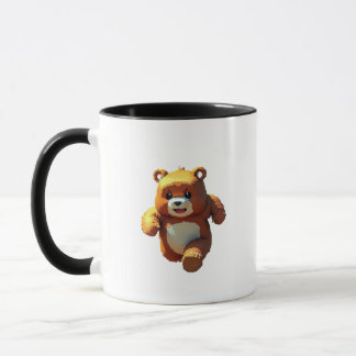 Taza Oso de Bebé Feliz Cubierto por Slime