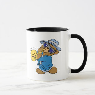 Taza Oso de jazz de blues con saxofón