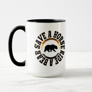 TAZA OSO GAY GUARDAR UN CABALLO EN UN OSO