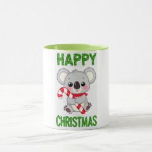 Taza Oso Koala Lindo Feliz Navidad