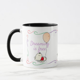 Taza Oso libre de sueños con globos