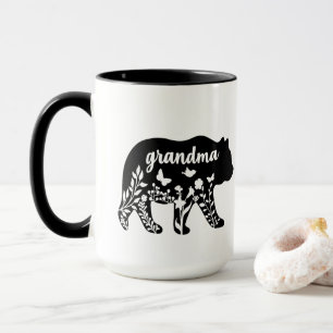 Taza oso negro de la abuela linda