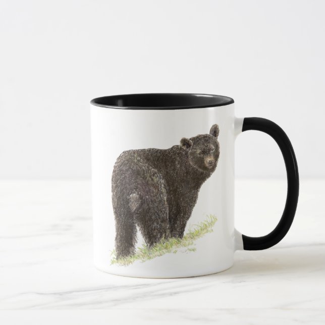 Taza Oso negro, naturaleza animal, vida silvestre (Derecha)