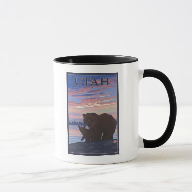 Taza Oso Negro y CubUtah (Derecha)