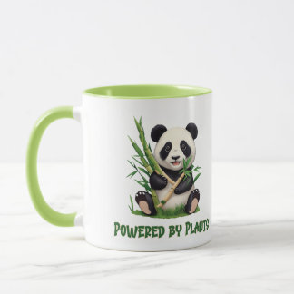 Taza Oso Panda alimentado por plantas