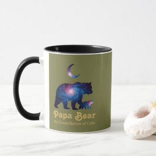 Taza Oso Papa Cósmico y Cachorro
