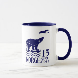Taza Oso Polar Noruego De 1925